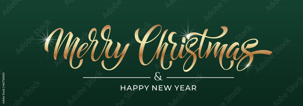 Merry Christmas lettering