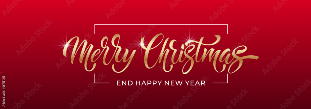 Merry Christmas lettering