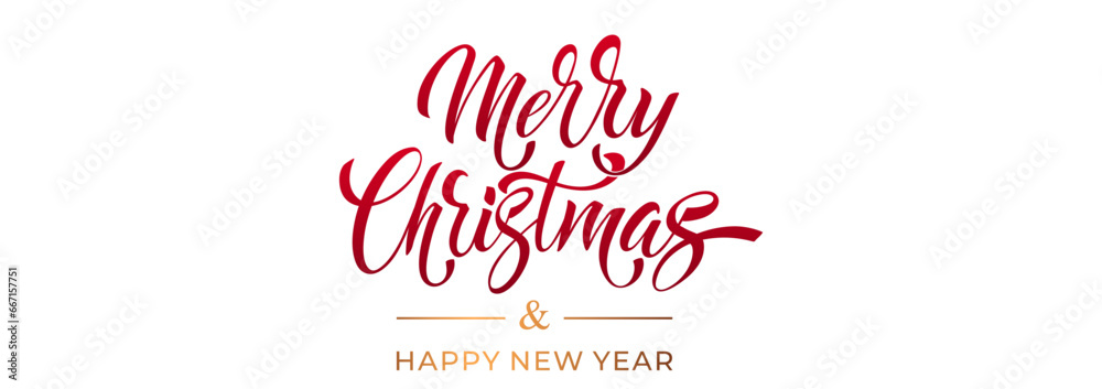 Merry Christmas lettering