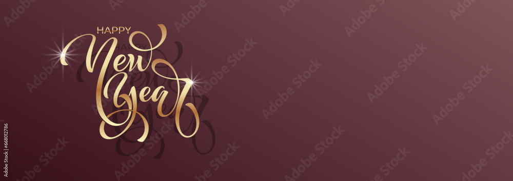 Happy New Year Lettering