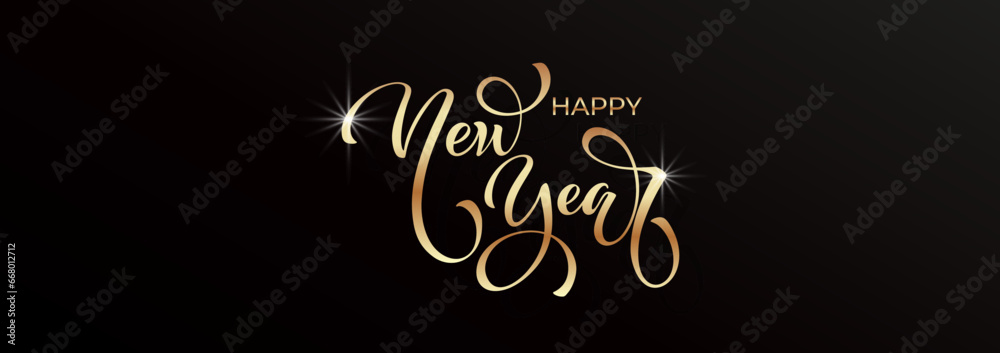 Happy New Year Lettering