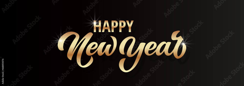 Happy New Year Lettering