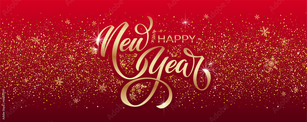 Happy New Year Lettering