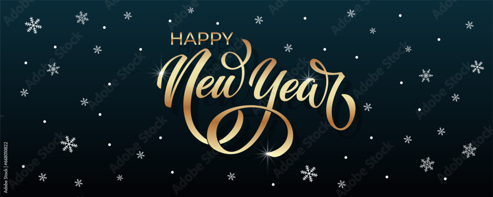 Happy New Year Lettering