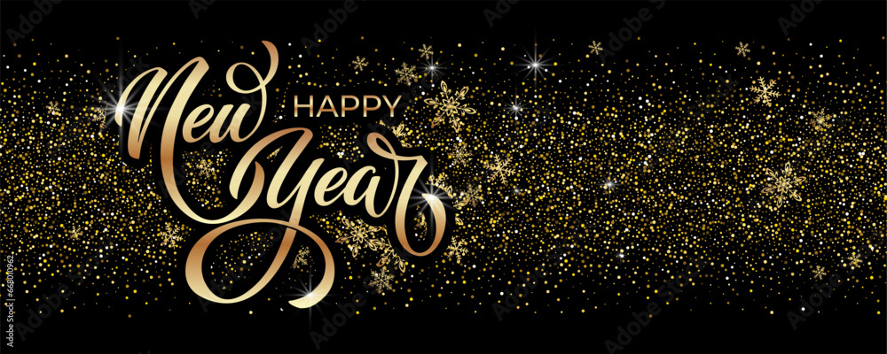 Happy New Year Lettering