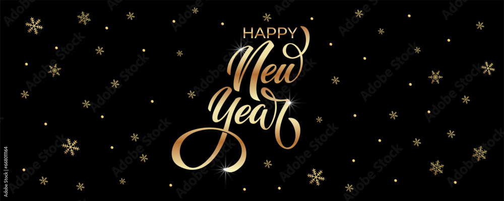 Happy New Year Lettering