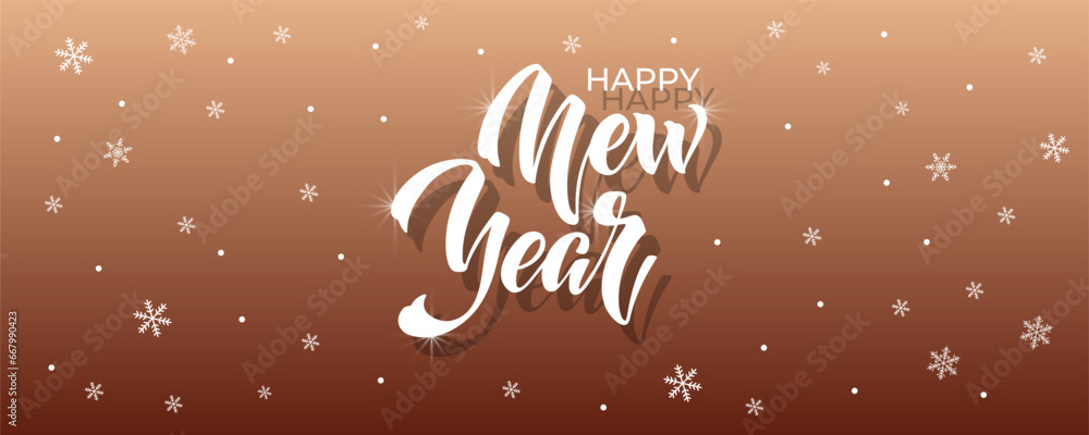 Happy New Year Lettering