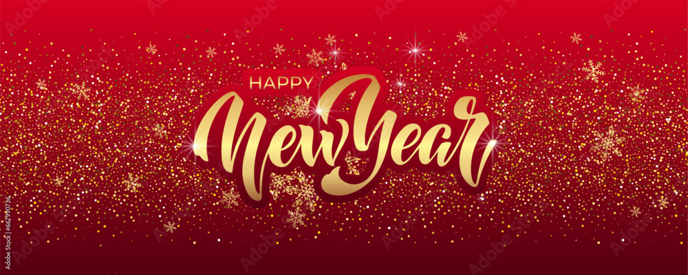 Happy New Year Lettering