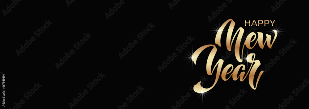 Happy New Year Lettering