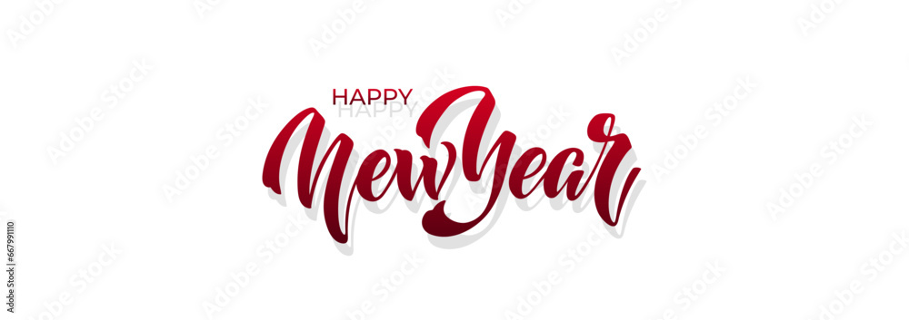 Happy New Year Lettering