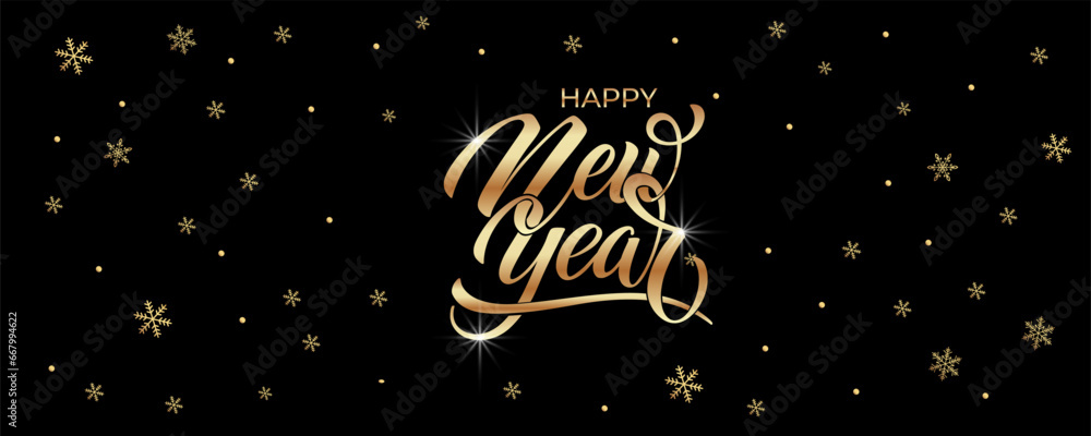 Happy New Year Lettering