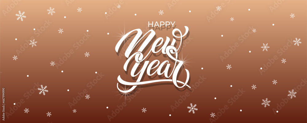 Happy New Year Lettering