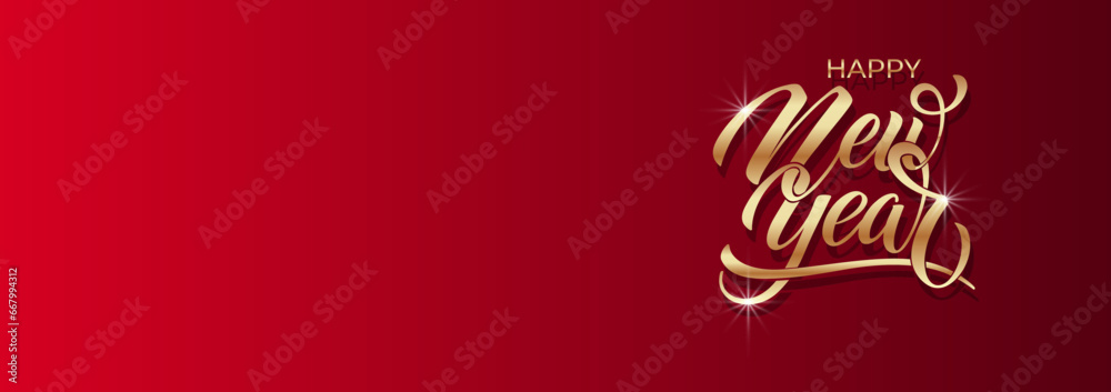 Happy New Year Lettering