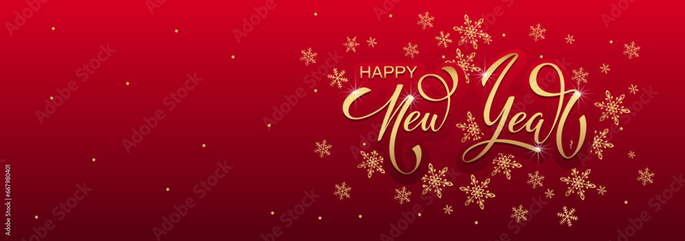 Happy New Year Lettering