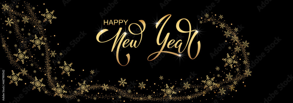 Happy New Year Lettering