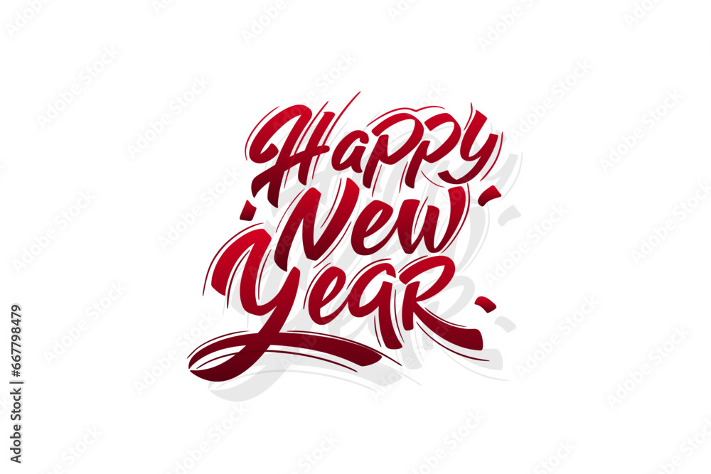 Happy New Year Lettering