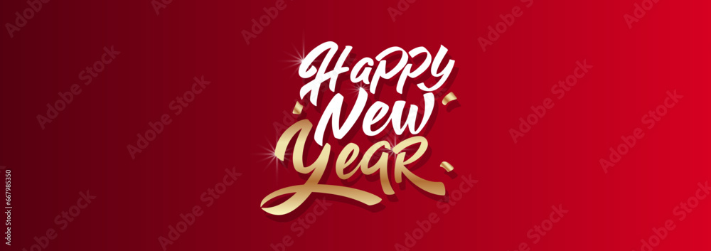 Happy New Year Lettering