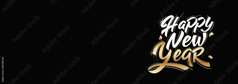 Happy New Year Lettering