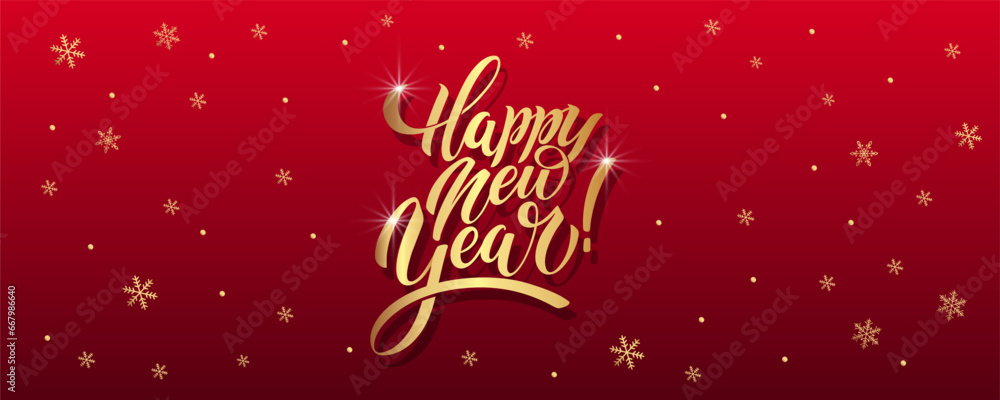 Happy New Year Lettering