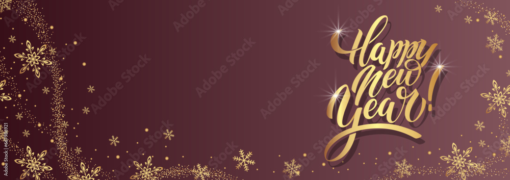 Happy New Year Lettering