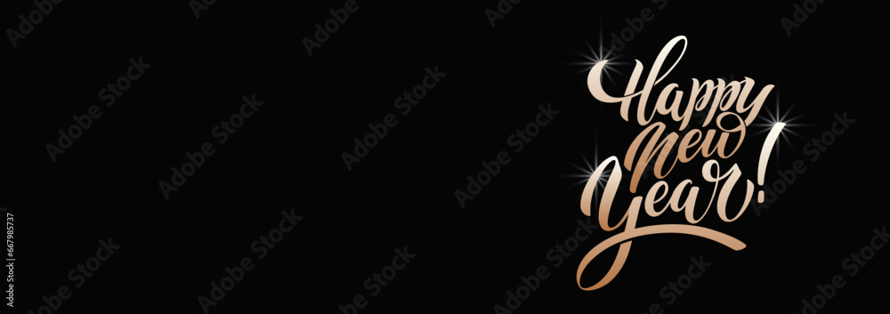 Happy New Year Lettering