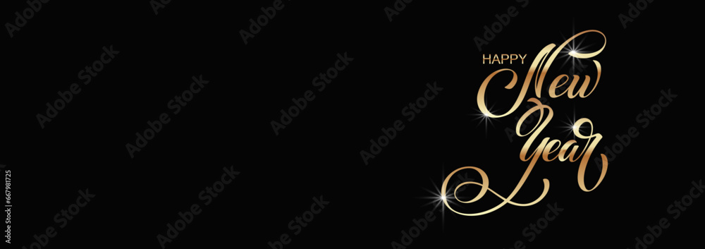 Happy New Year Lettering