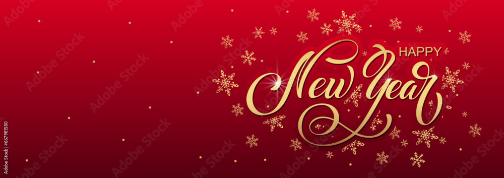 Happy New Year Lettering