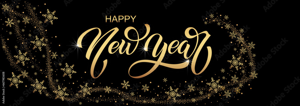 Happy New Year Lettering