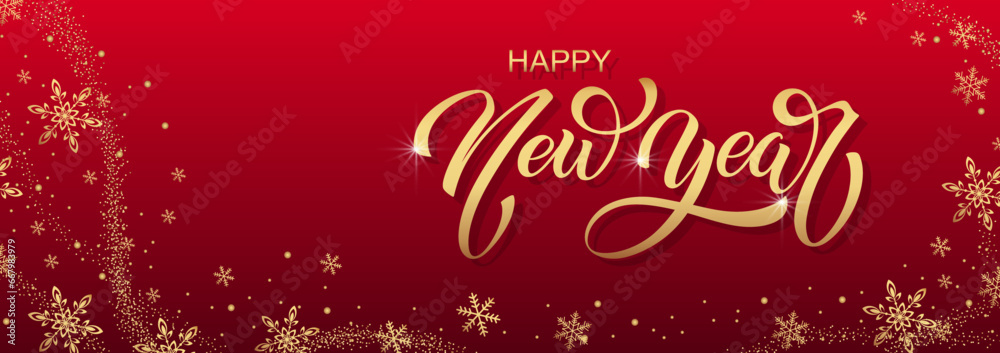 Happy New Year Lettering