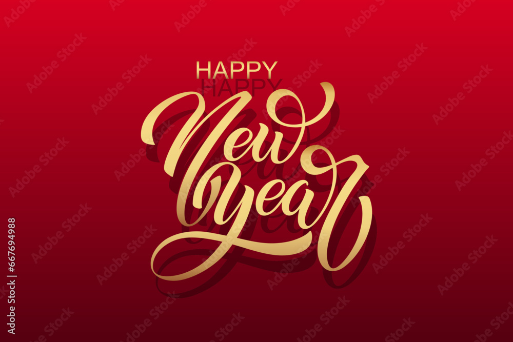 Happy New Year Lettering