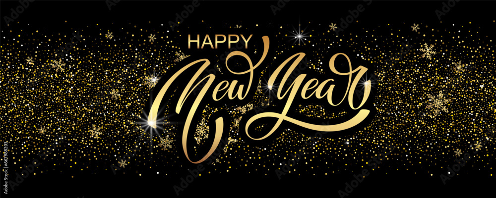 Happy New Year Lettering