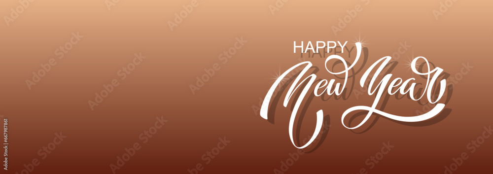 Happy New Year Lettering