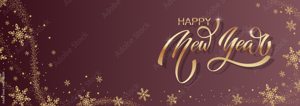 Happy New Year Lettering