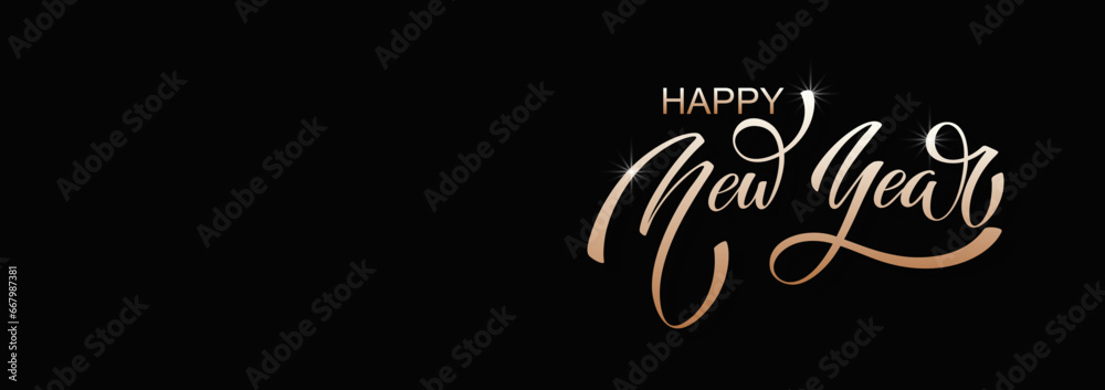 Happy New Year Lettering