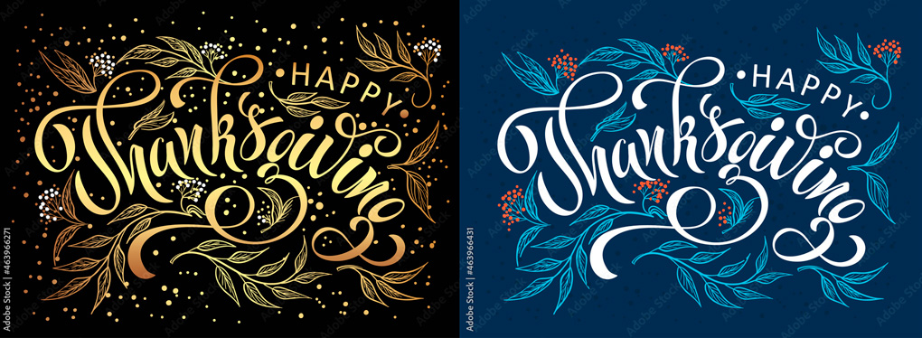 Thanksgiving Day леттеринг