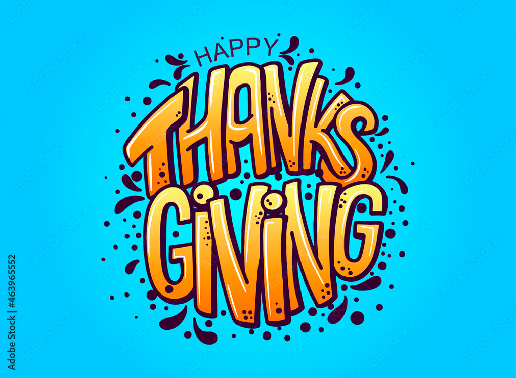 Thanksgiving Day леттеринг