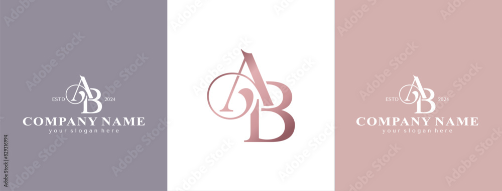 AB monogram logo