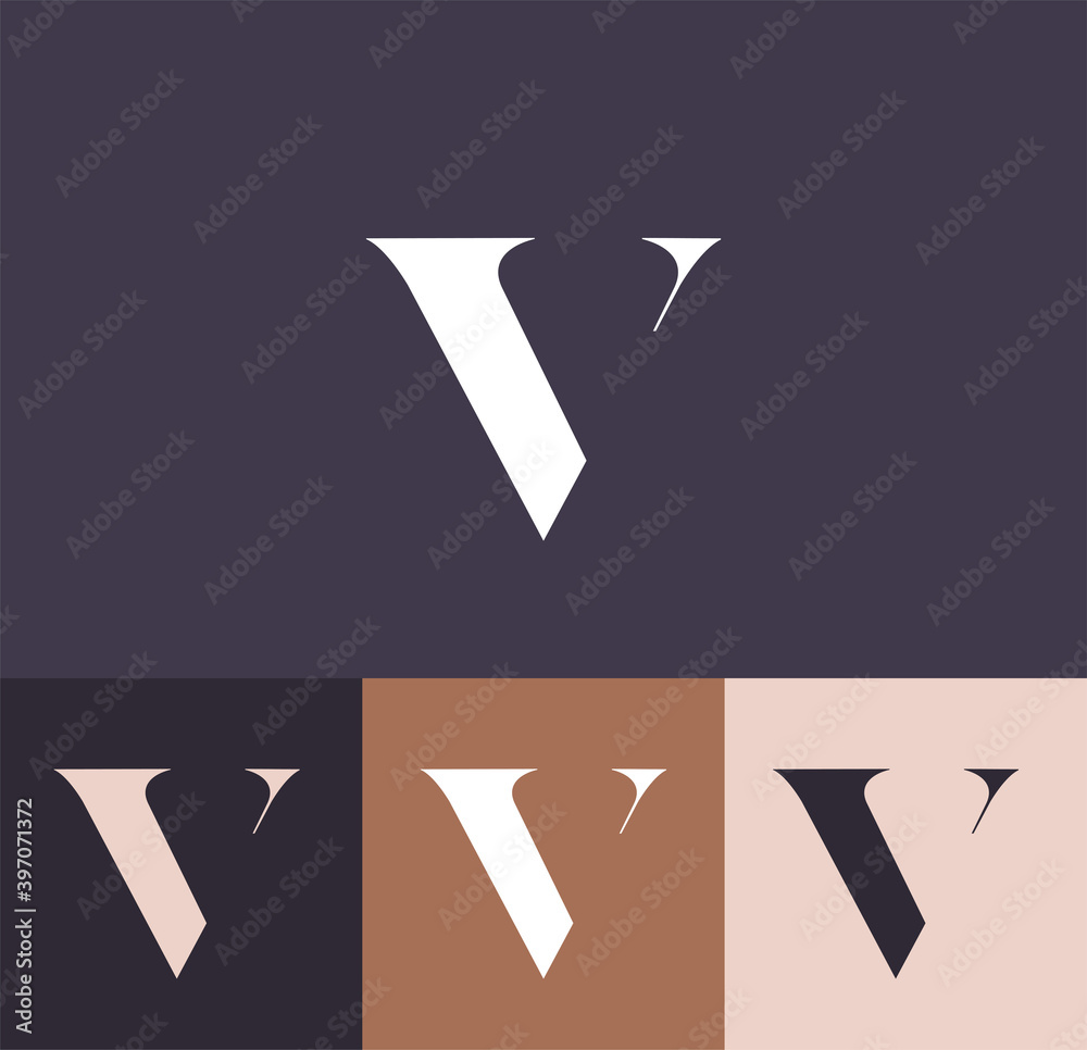 V monogram logo