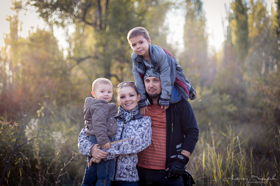 Семейная фотосессия на природе