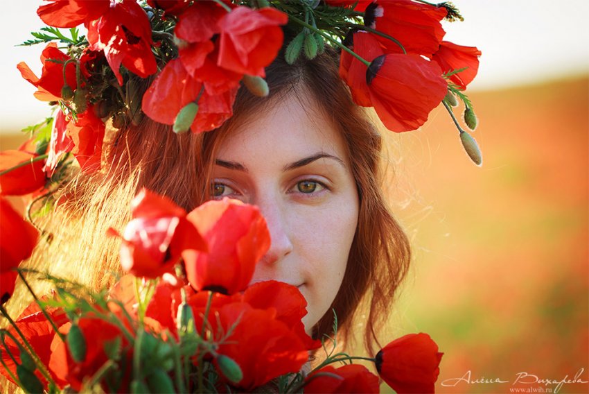Портрет в маках