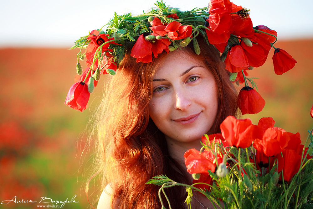 Портрет в маках Портрет в маках