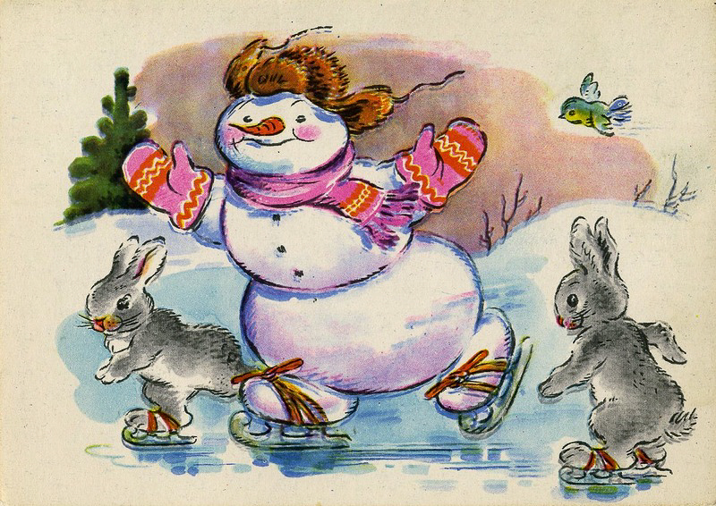 Новогодние открытки СССР Новогодние открытки СССР