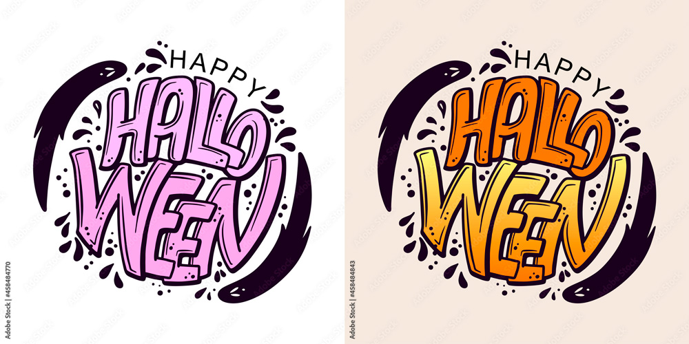 Halloween lettering