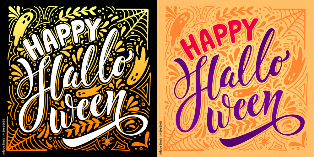 Halloween lettering