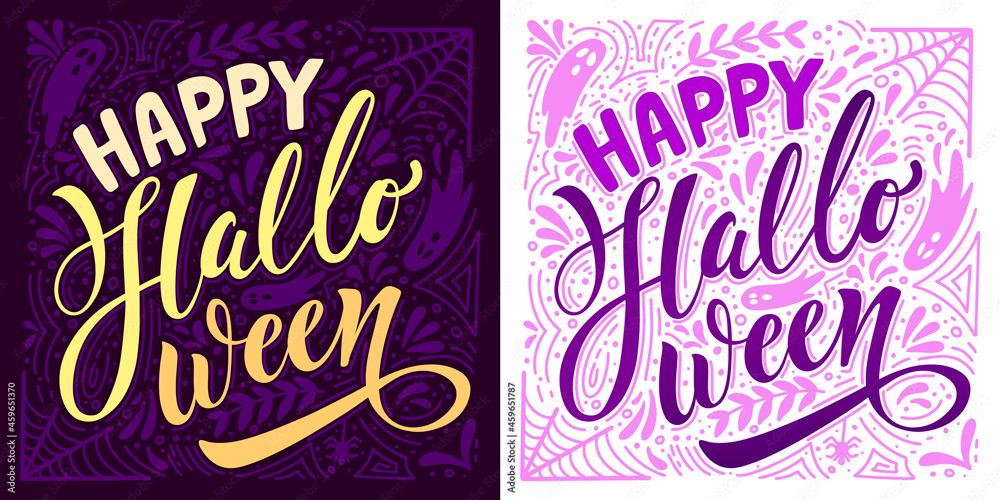 Halloween lettering