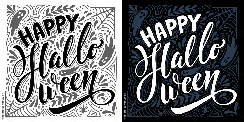 Halloween lettering