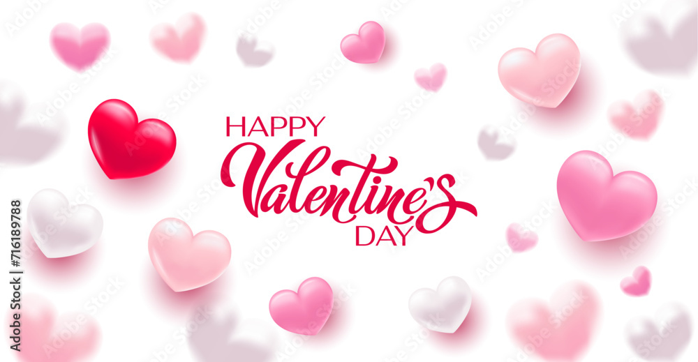 Happy Valentines day lettering