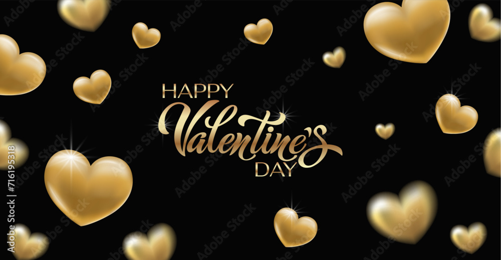 Happy Valentines day lettering