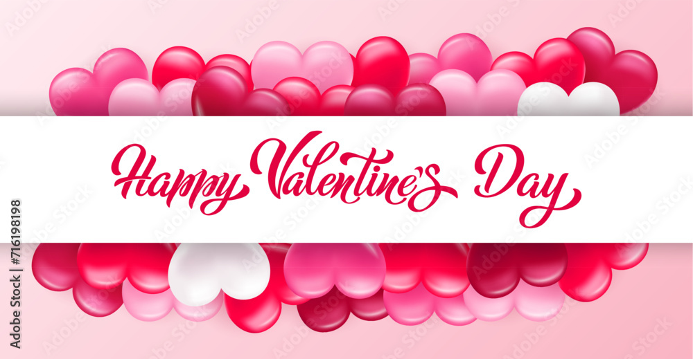 Happy Valentines day lettering