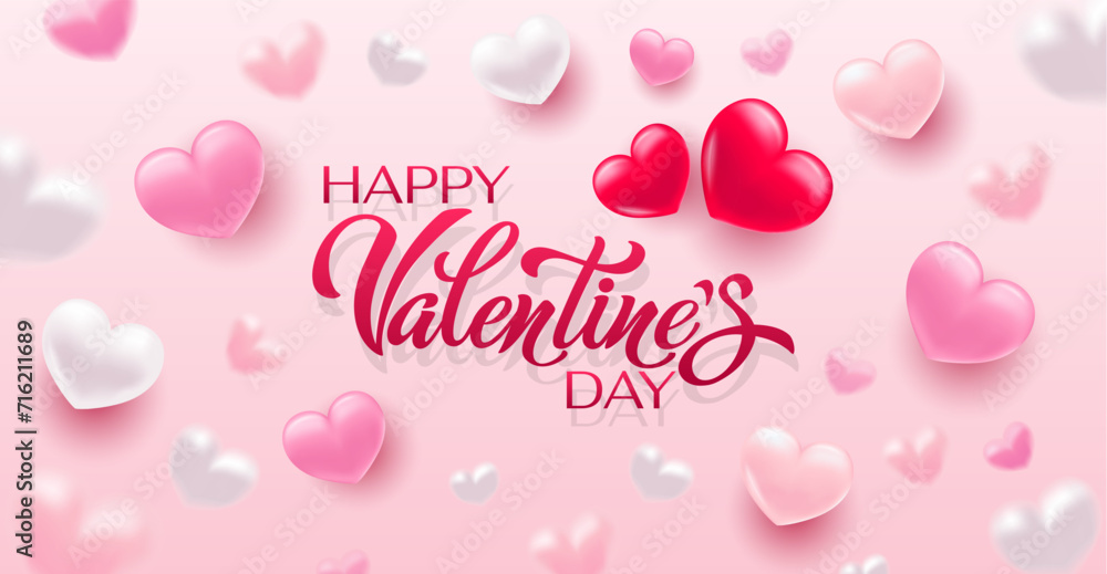 Happy Valentines day lettering